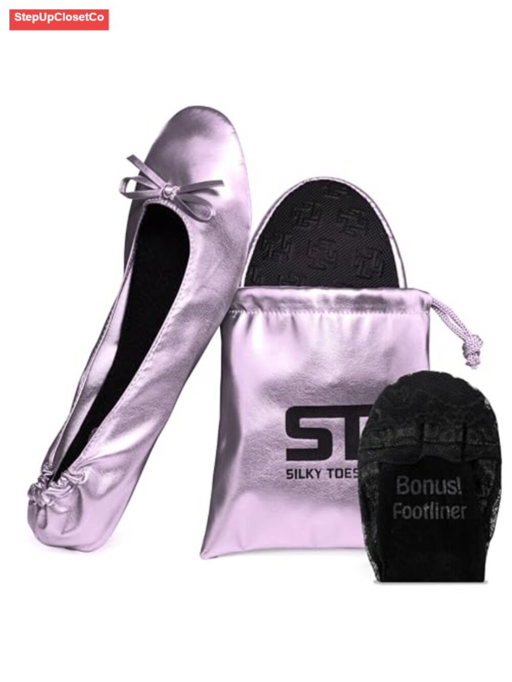 Foldable Ballet Flats for Women Portable Travel Shoes Slip Resistant